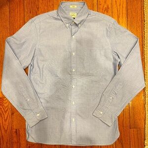 J CREW // LIGHT BLUE COTTON POPLIN SHIRT // SIZE M